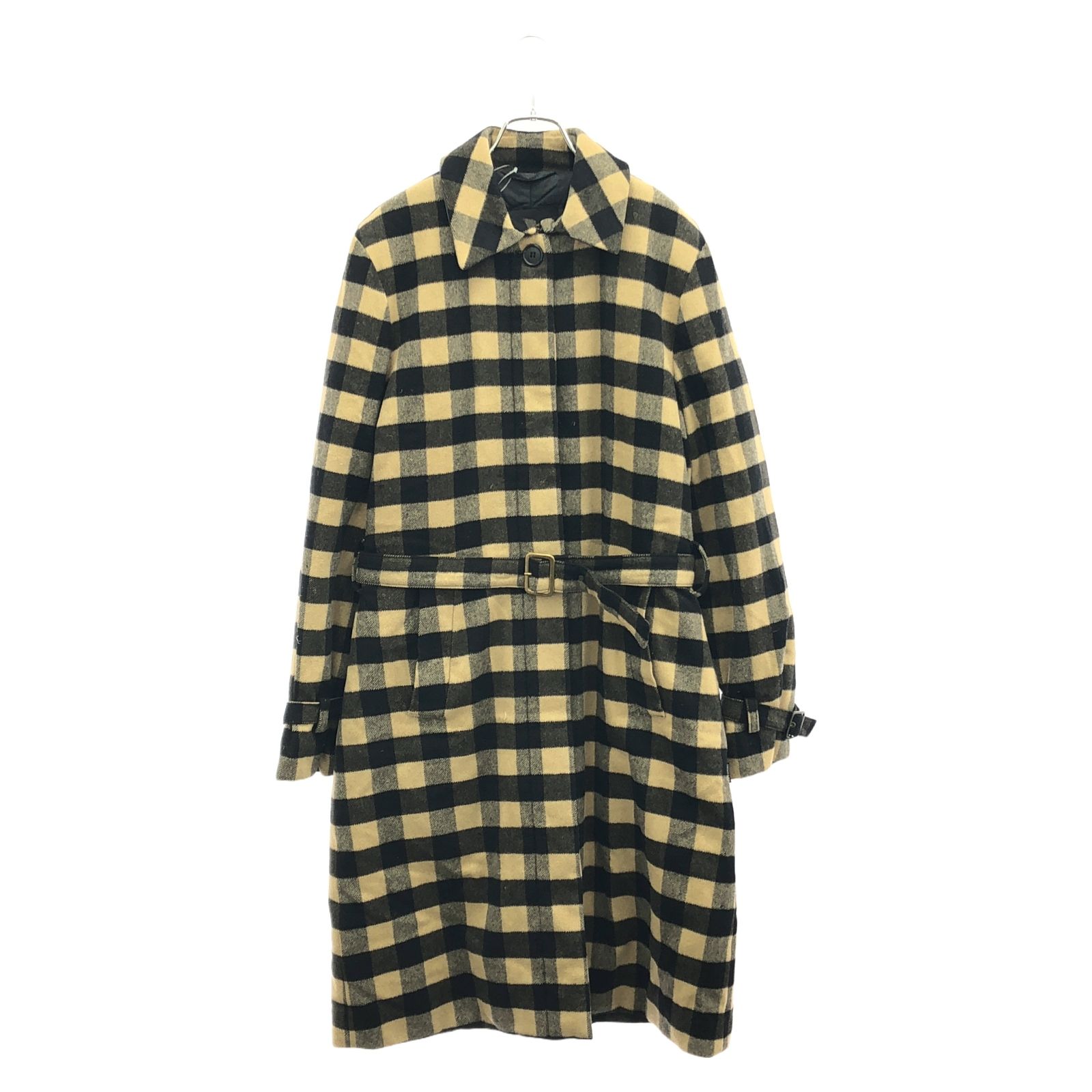 モンクレール MONCLER その他コート コート チェック柄ダウンコート 黒タグ ウール コート チェック柄ダウンコート 黒タグ レディース Used B