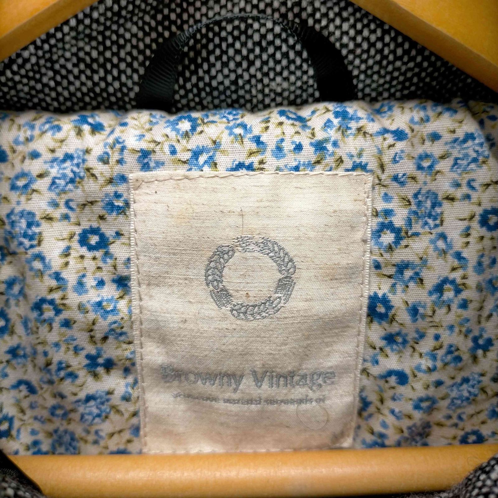 ブラウニーヴィンテージ BROWNY VINTAGE ツイードダウンジャケット 