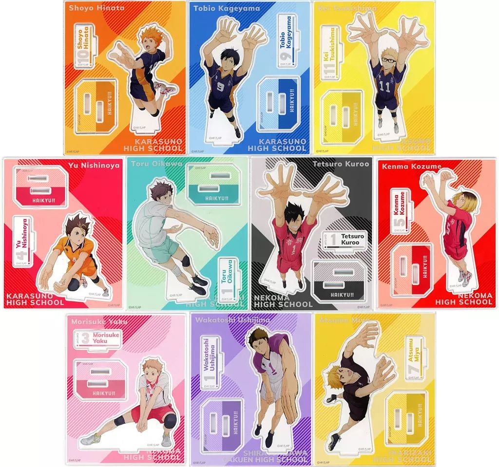 アクリルスタンド アクリルパネル 全10種セット ハイキュー!! アクリルスタンドコレクションPlus