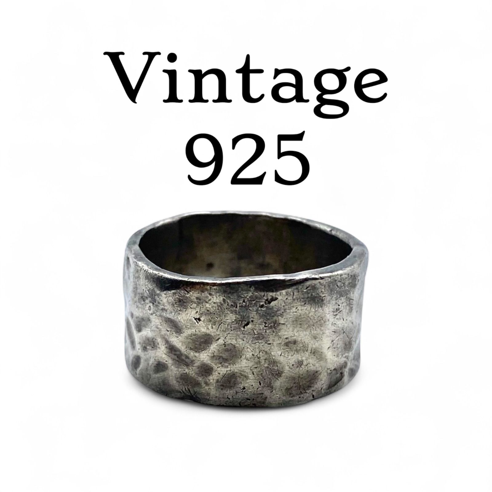 vintage versani 925 シルバーリング 13号程 vintage versani 925 シルバーリング 13号程