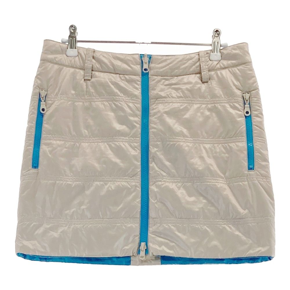 サイズ 2 DANCE WITH DRAGON ダンスウィズドラゴン リバーシブル 中綿ジップスカート ベージュ系 240101506498 ゴルフウェア レディース ストスト