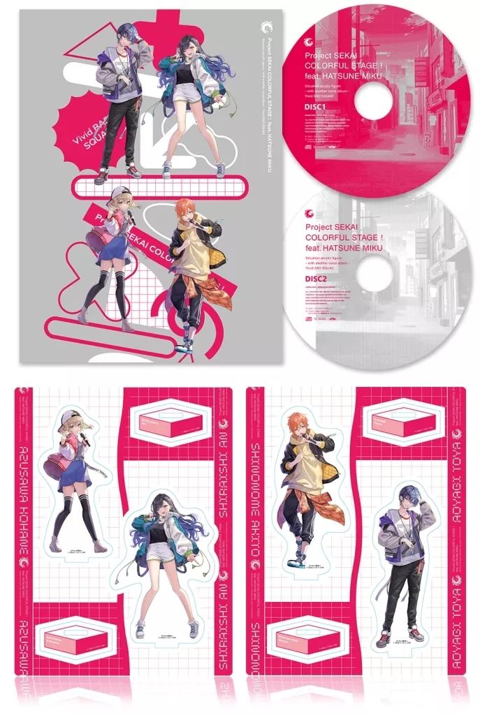 お得，セール 【中古】グッズセット Vivid BAD SQUAD シチュエーションアクリルフィギュア -アナザーボーカルアルバム付き- 「プロジェクトセカイ カラフルステージ! feat. 初音ミク」 その他