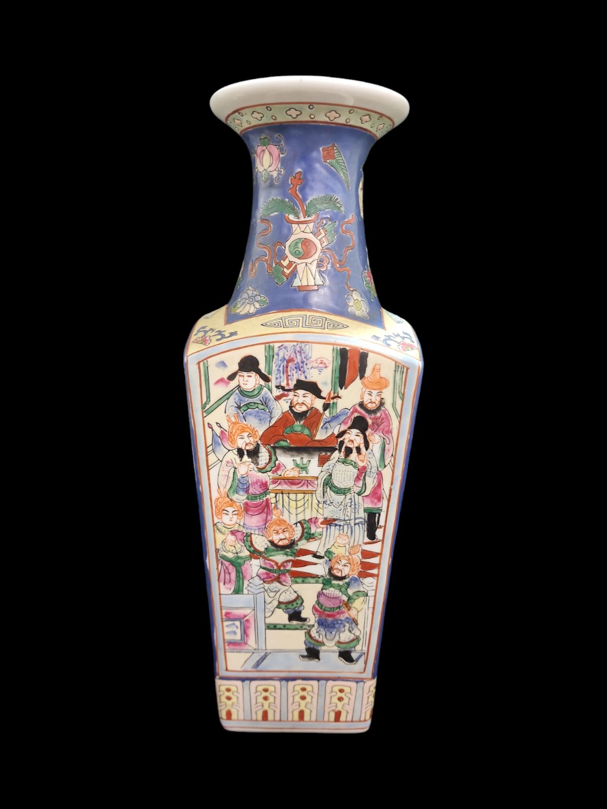 中国同治年製の粉彩大花瓶 大清同治年製 中国古玩