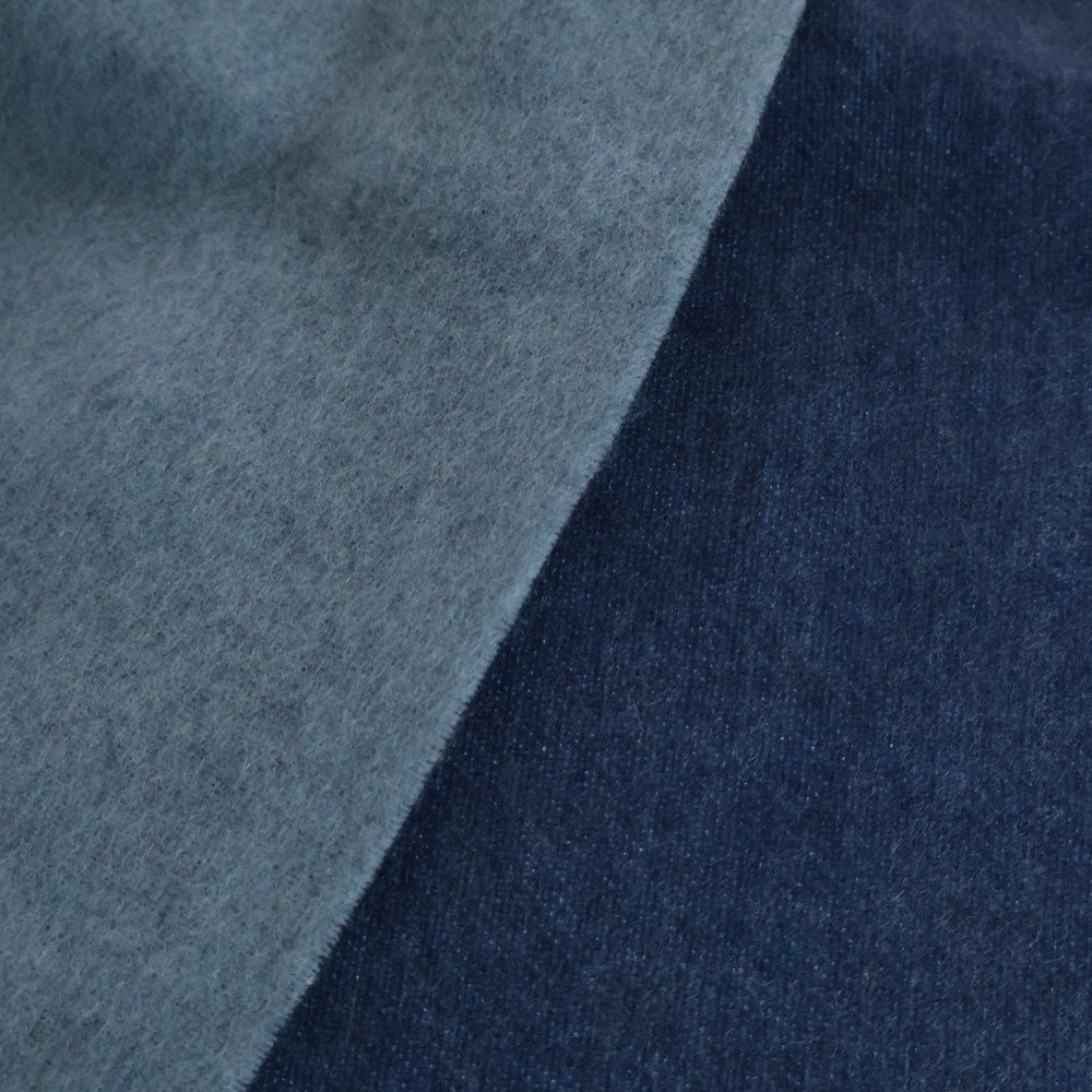 LOEWE アナグラム マフラー ブルー LOEWE ロエベ マフラー アナグラムブローチ モヘア ブルー美品