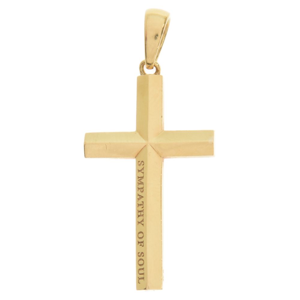 Sympathy of Soul (シンパシーオブソウル) K18YG Ridge Cross Pendant
