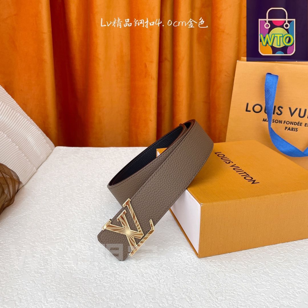 Louis Vuitton チェック柄レザーベルト LOUIS VUITTON チェック柄レザーベルト LOUIS VUITTON チェック