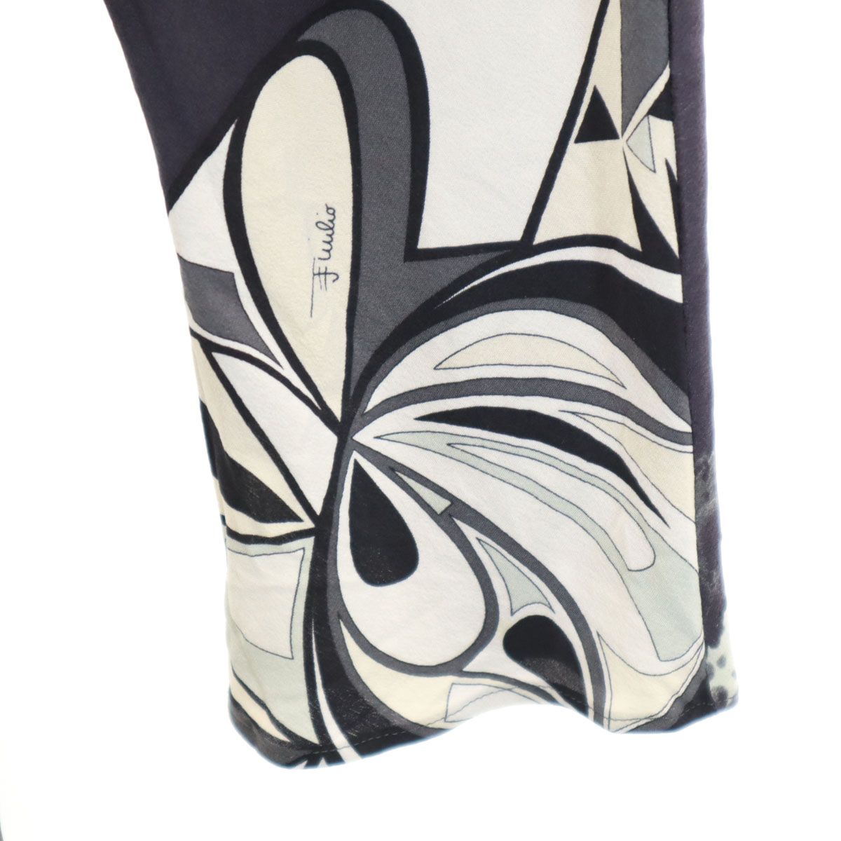 Emilio Pucci エミリオプッチ イタリア製 シルク 総柄 7分袖