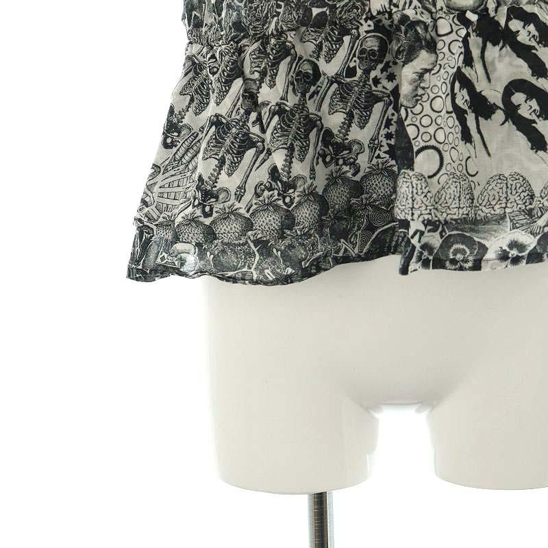 ヒステリックグラマー HYSTERIC GLAMOUR 24SS HYS MANDARA柄 チューブトップブラウス プルオーバー 総柄 F 黒 白 ブラック ホワイト /HK ■ ヒステリックグラマー HYSTERIC GLAMOUR 24SS HYS MANDARA柄