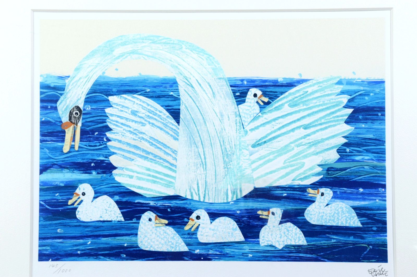 美品 エリック・カール「La Famille」リトグラフ 直筆サイン入 絵本 羊 美品 エリック・カール「La Famille」リトグラフ 直筆サイン入