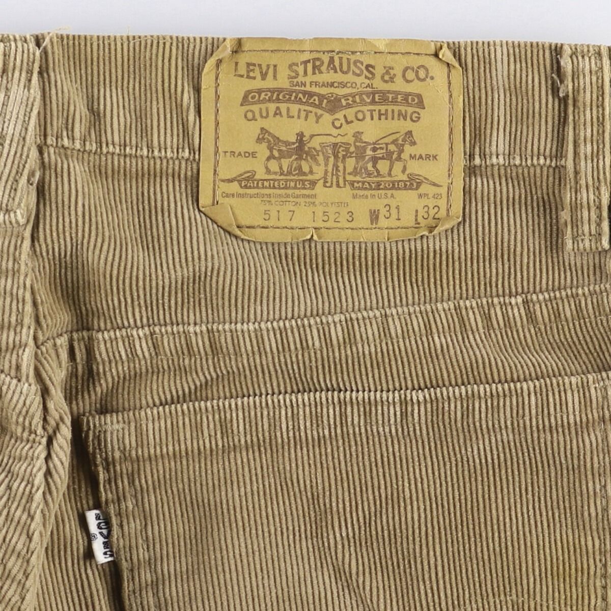 古着 80年代 リーバイス Levi s 517-1523 フ カット コーデュロイパンツ メンズw30相当 ヴィンテージ eaa582738 KIN-KAAI_COM