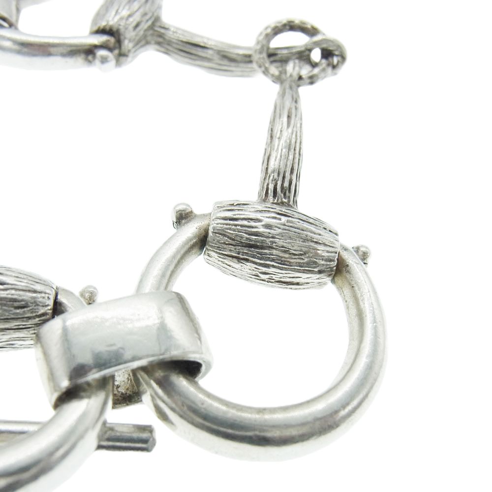 メキシコ製 VINTAGE 925＆Brass ヘビーホースビットブレスレット