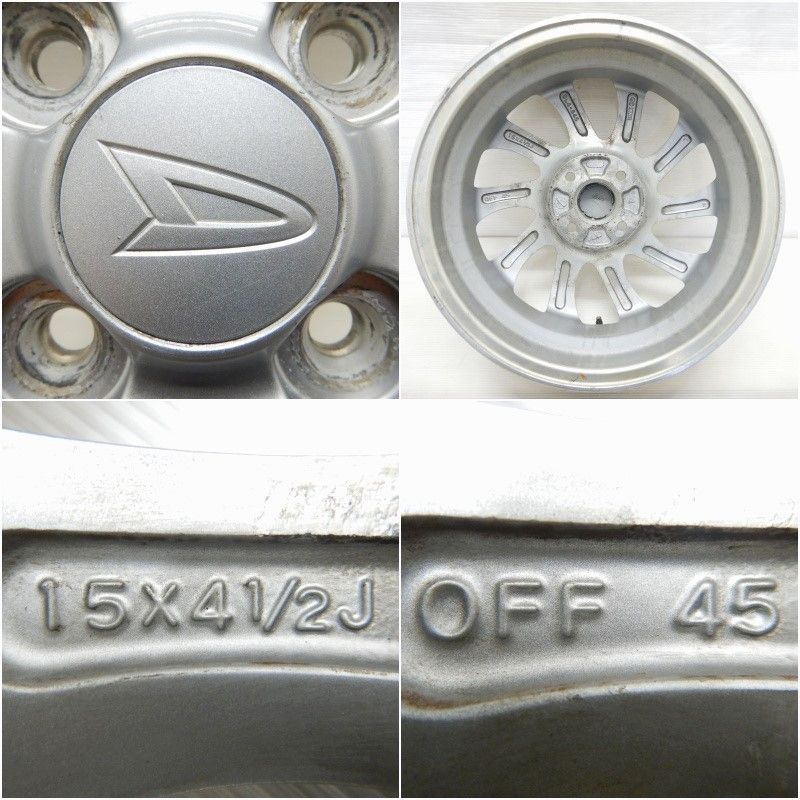 中古 15インチ アルミ ダイハツ タント 純正 エンケイ製 4本