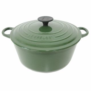 ルクルーゼ Le Creuset ココットロンド 24cm 両手鍋 緑 グリーン ルクルーゼ Le Creuset ココットロンド 24cm 両手鍋 緑 グリーン