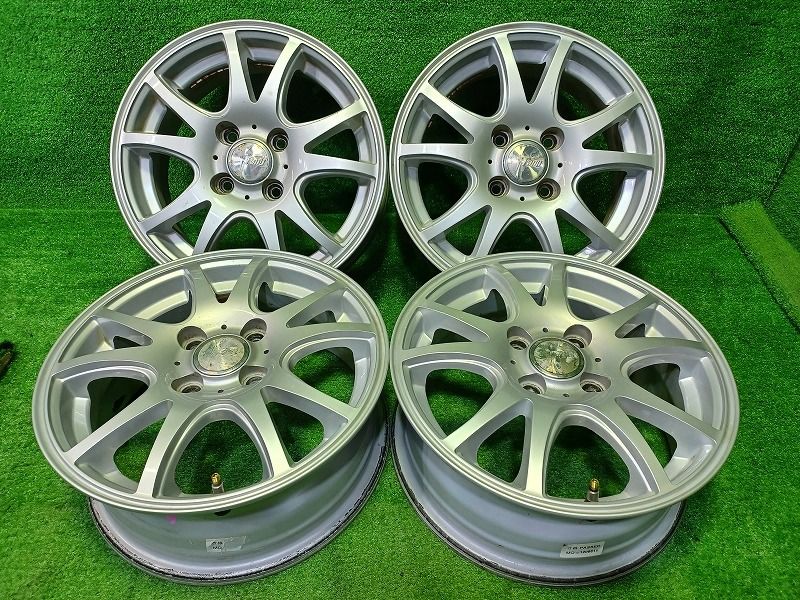 ファング ﾏｰﾁ ホイール アルミ シルバー 14インチ 5.5J 4穴 4本 100 45