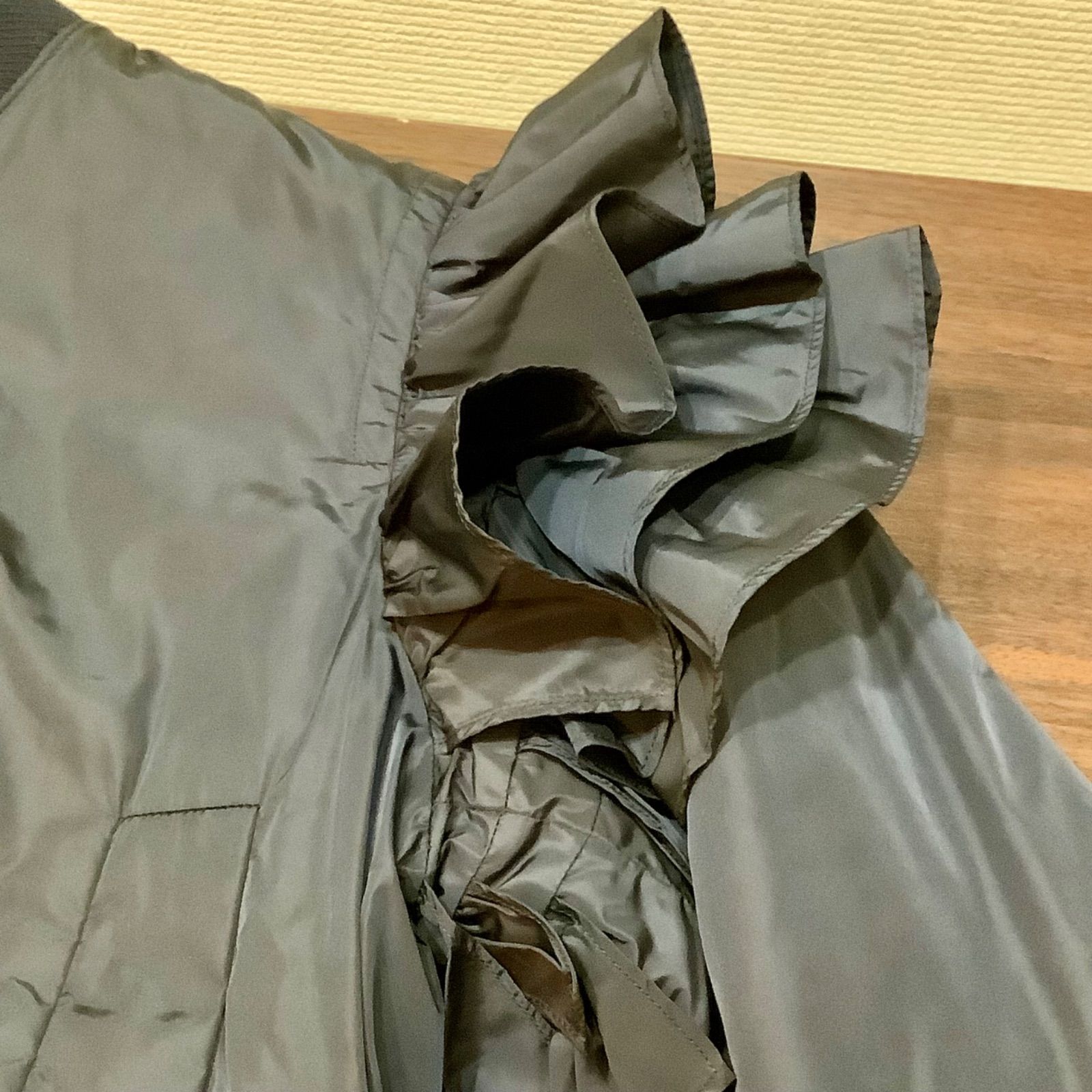 20AW マックスマーラ MaxMara フリル ボンバージャケット ネイビー