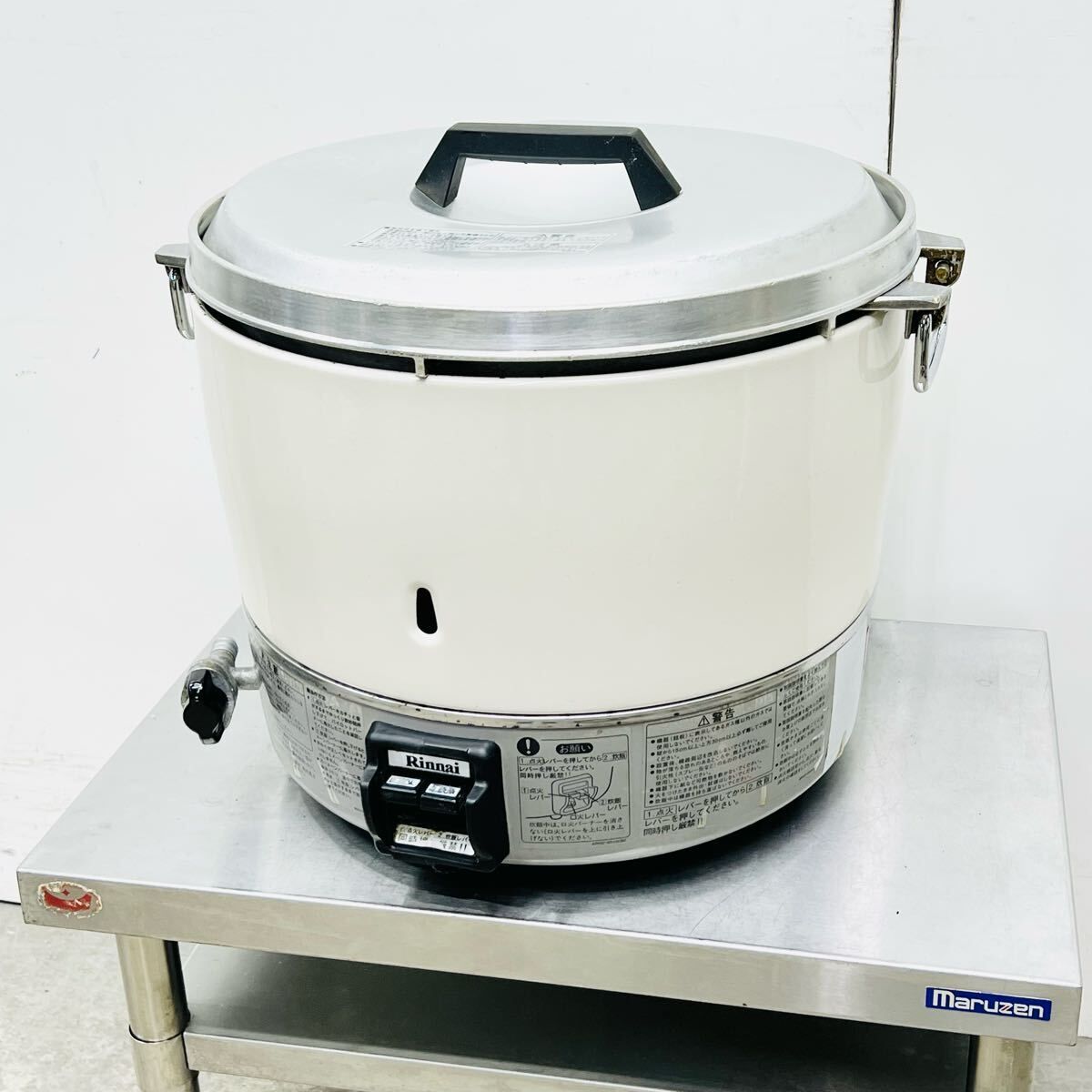 中古厨房 リンナイ 炊飯器 RR-30S1-F 業務用3升炊き LPガス 460