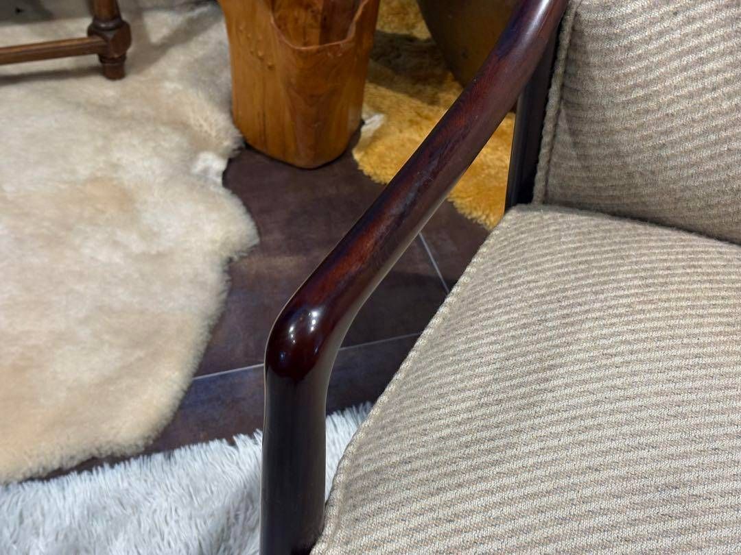 ①karimoku カリモク　ダイニングチェア　リビングチェア　ファブリックYZ カリモク家具 カリモク 肘付食堂椅子 アームチェア ファブリック CW46