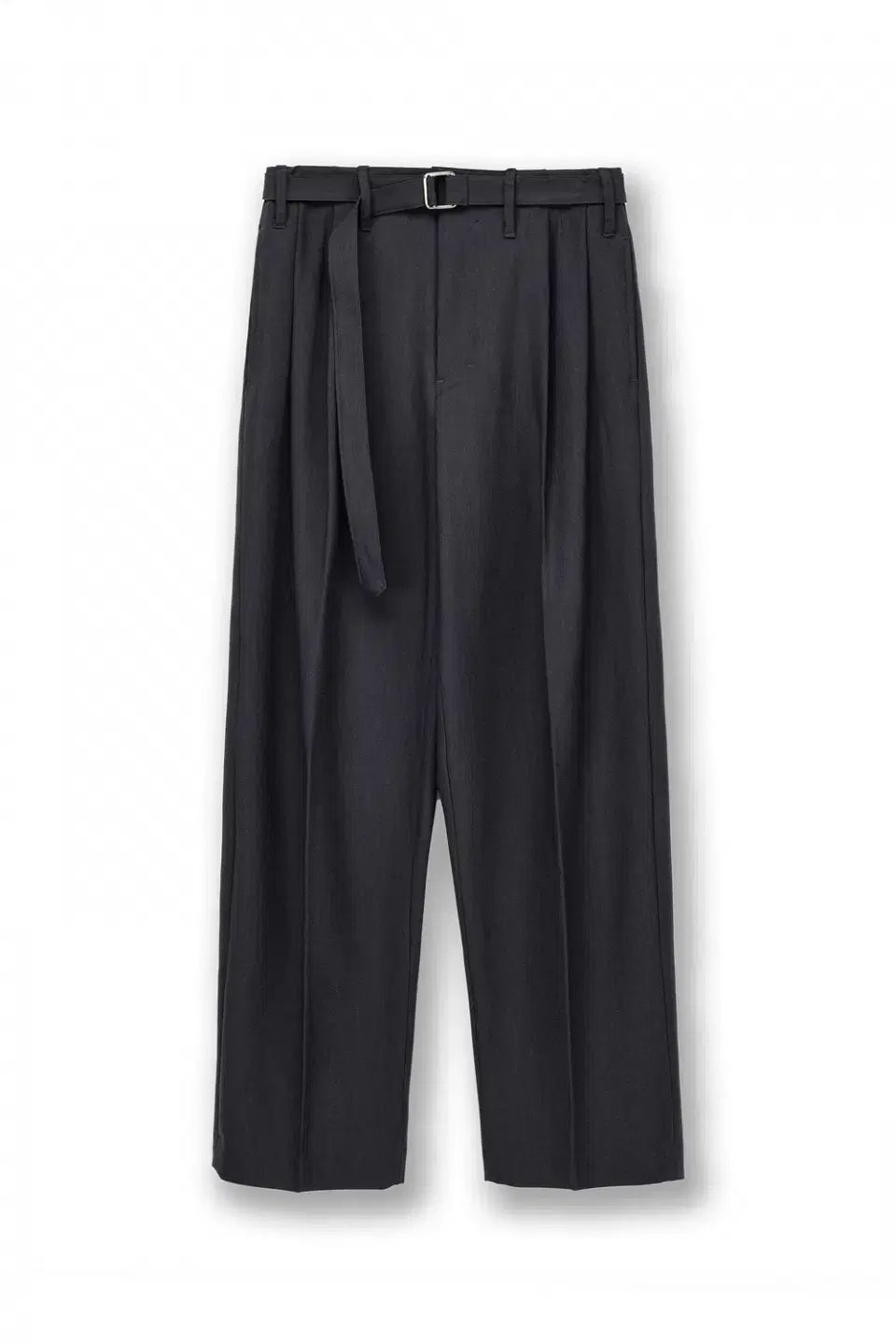 【雷市場（ポンジャン）商品韓国直送】 JUAN HOMME(ジュアンオム) 2 PLEATS WIDE BAND TROUSER チャコールグレー