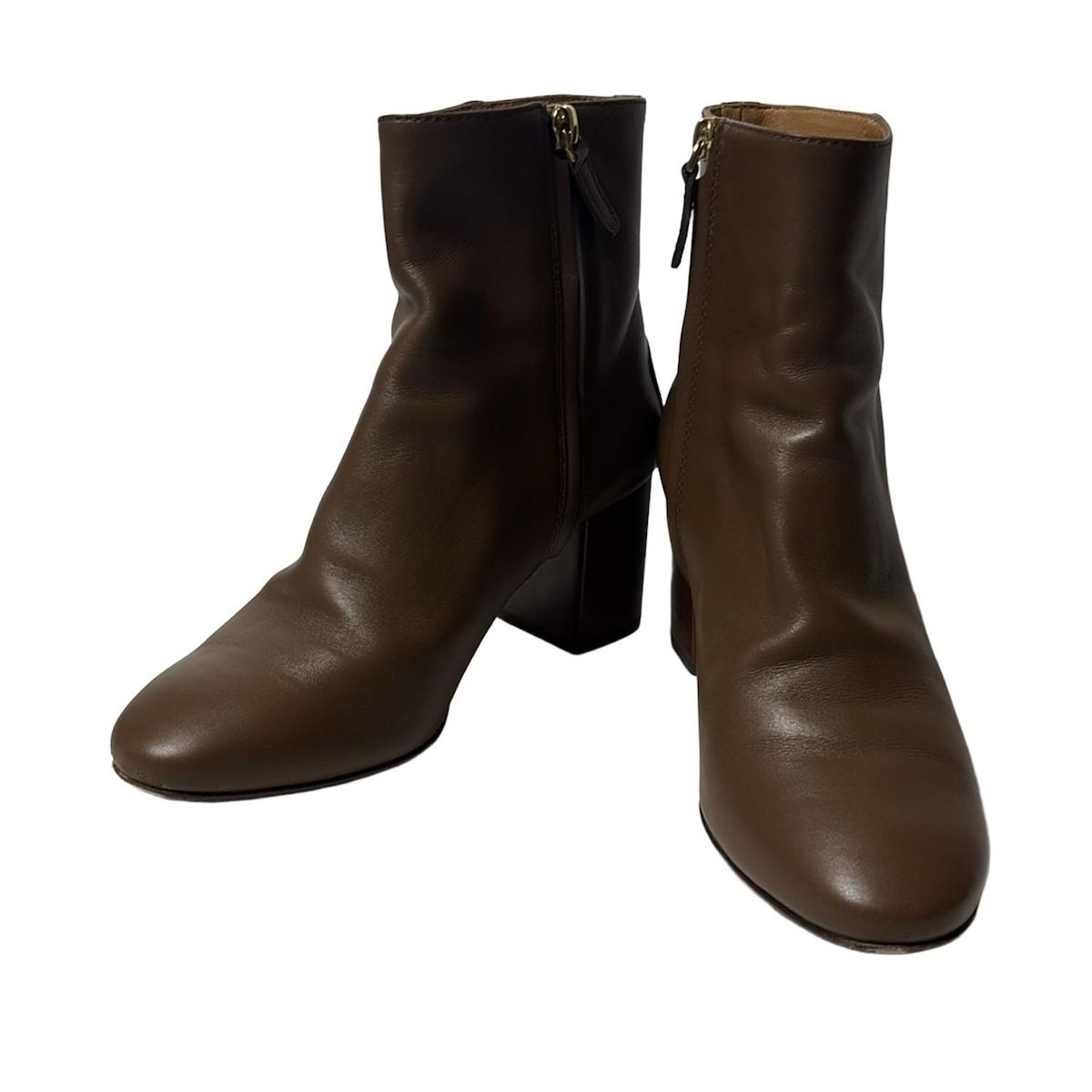 TOD S トッズ ショートブーツ 36 レディース - ブラウン レザー