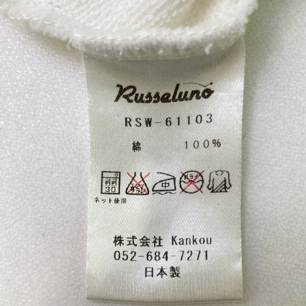 Russeluno ホワイト ジャケット サイズ：F RUSSELUNO ラッセルノ 半袖プルオーバー ホワイト系