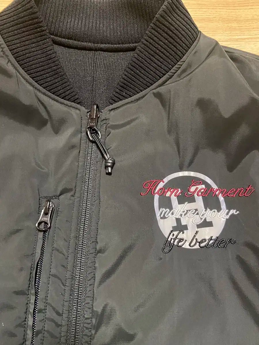 セール ホンガーメント リバーシブル ブラック ゴルフ ジップアップ 野球ジャケット カーディガン ユニセックス Mサイズ 新作