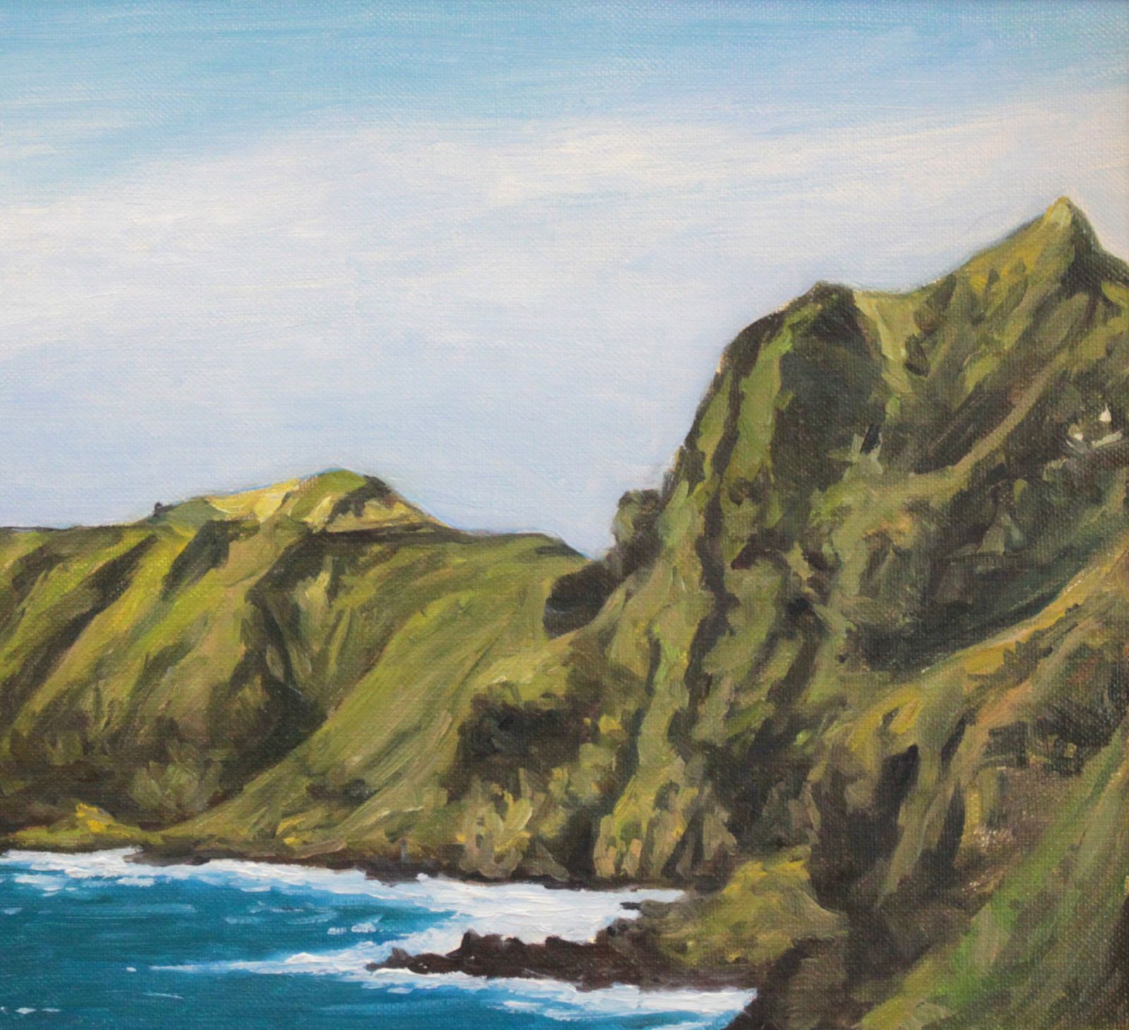 下山正八 油絵 油彩画『積丹半島 神威岬』【真作保証】 絵画 下山正八 油絵 油彩画『積丹半島 神威岬』【真作保証】 絵画