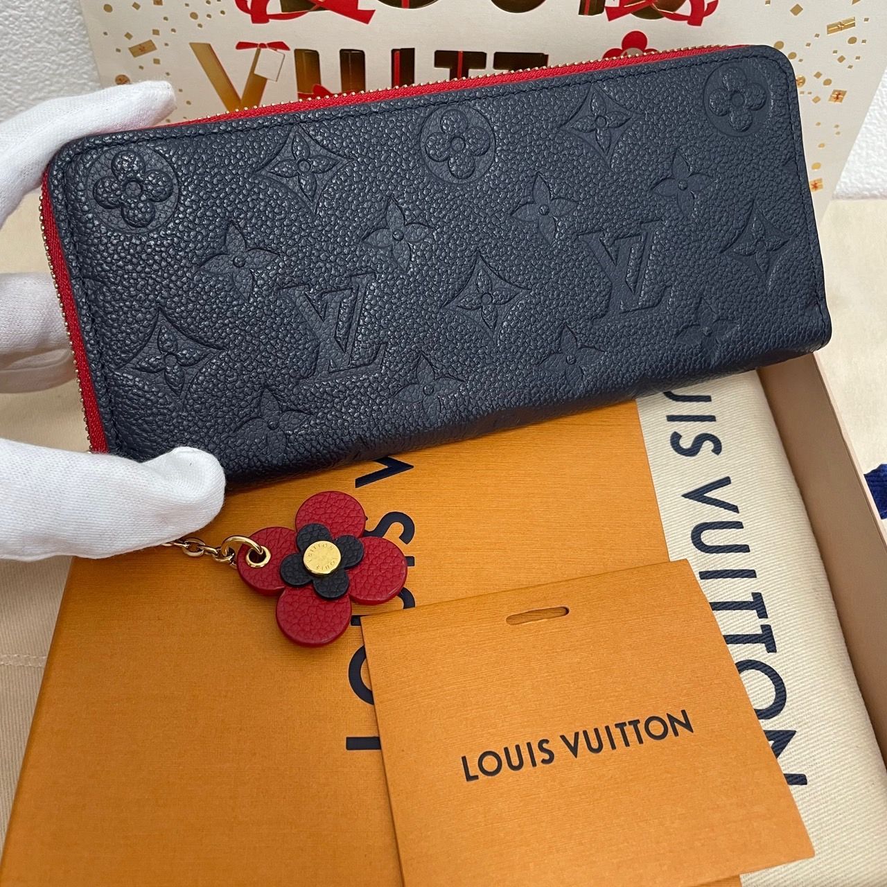 ルイヴィトン【現行 未使用に近い】モノグラム フューシャ ジッピークレマンス 使用わずか】ルイヴィトン モノグラム アンプラント クレマンス