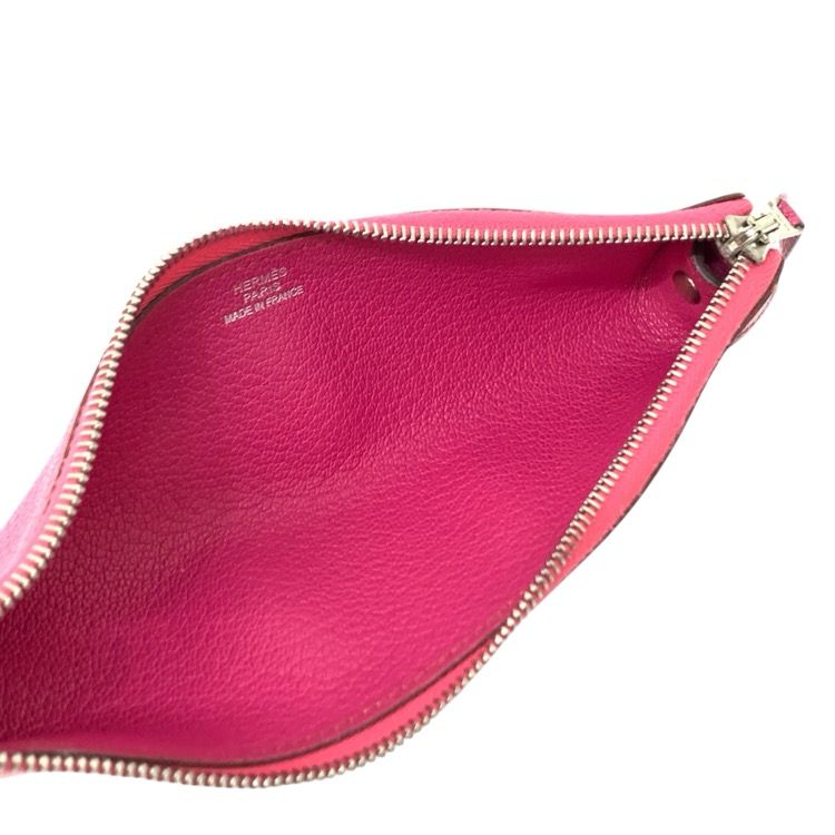 HERMES エルメス ピッコロ ペンケース レザー □O刻印 ピンク