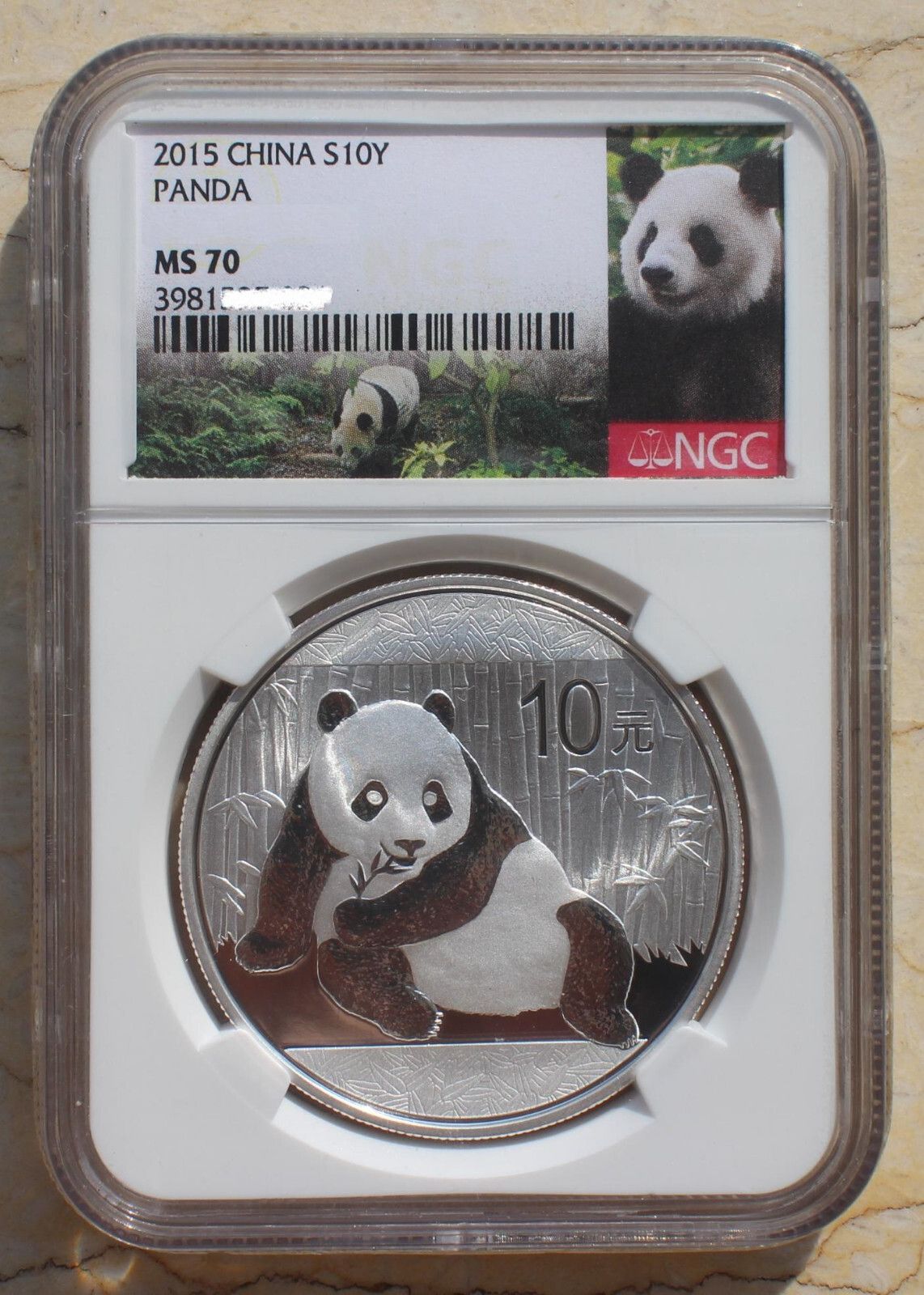 NGC MS70 2015 China 30 grams Silver Panda Coin