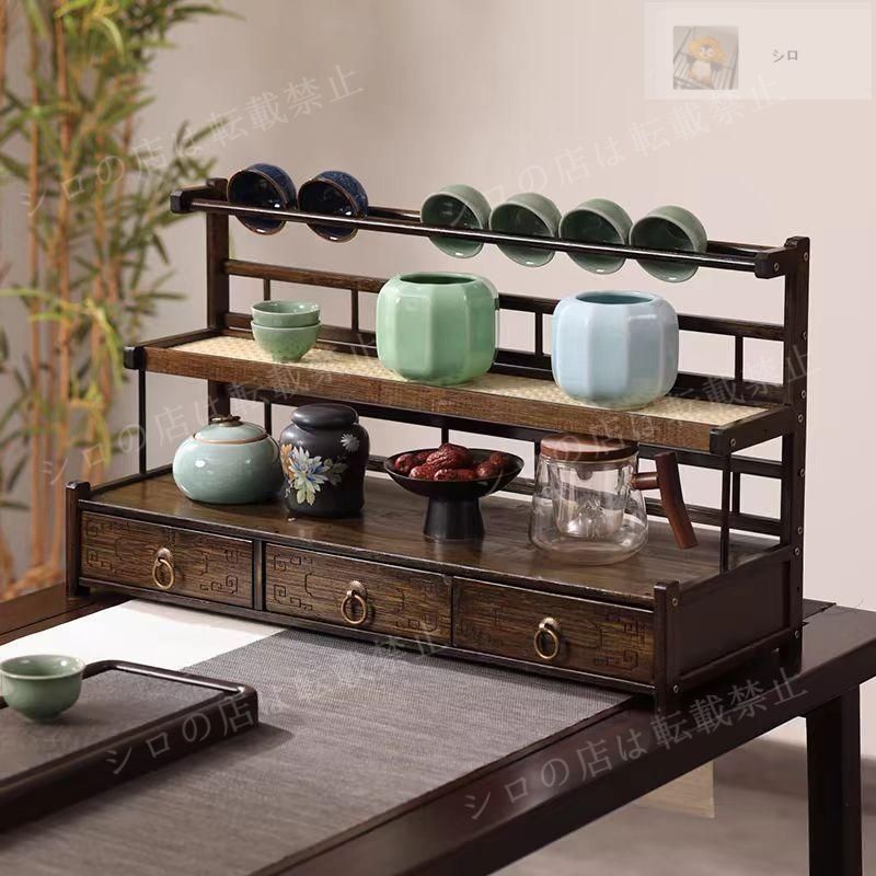 小川流煎茶「茶櫃一式」茶瓶 瓶承 茶壺 巾筒 茶則 茶碗 茶托 煎茶器