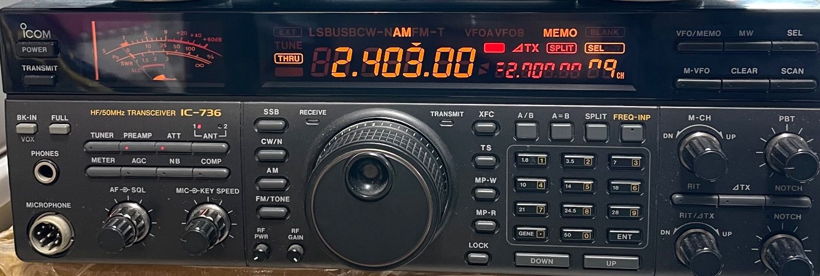 ICOM  IC-736 100W HF/50MHz トランシーバー 最終値下げ ICOM IC-736 100W HF/50MHz トランシーバー 最終値下げ