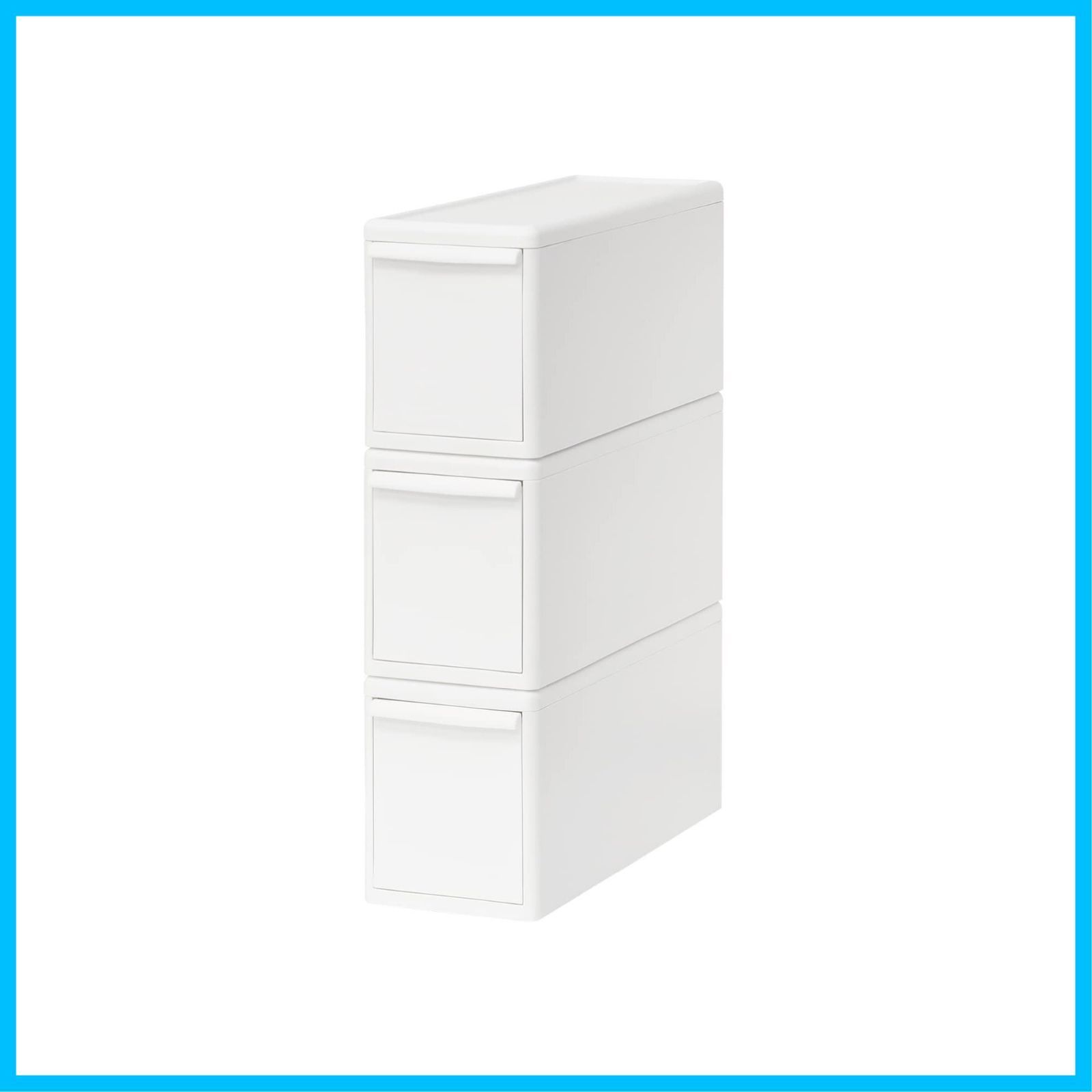 【人気商品】ライクイット (like-it) 衣類 収納 引き出し 収納ケース 3個セット スリムM オールホワイト 日本製 MOS-01L 3P 奥行き46cm クローゼット メタルラック ピッタリ