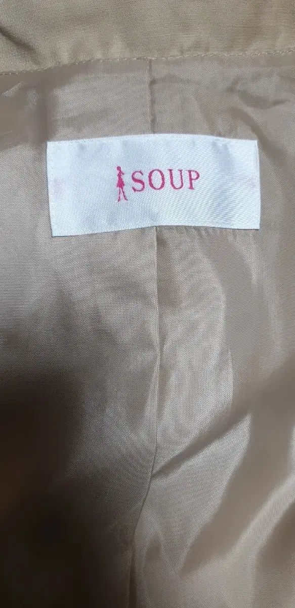 フェミニンスタイル 正規品 SOUP SOUP スープ ダブル トレンチコート S 55 賞賛される