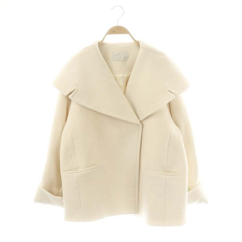 セルフォード CELFORD 23AW ビッグ ショートコート ウール F アイボリー |MI OS
