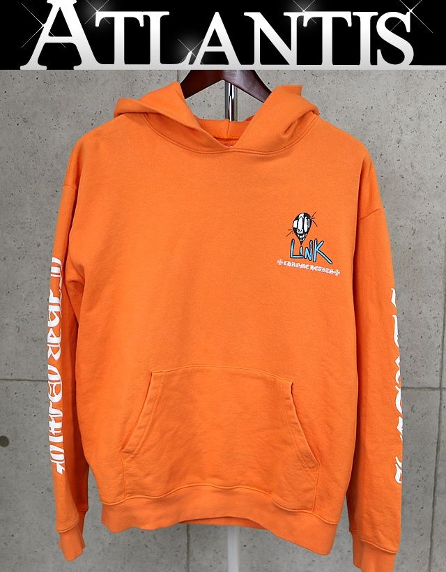 CHROME HEARTS 銀座店 クロムハーツ PPO LINK BUILD フーディ パーカー 長袖 メンズ size:XL オレンジ 98036