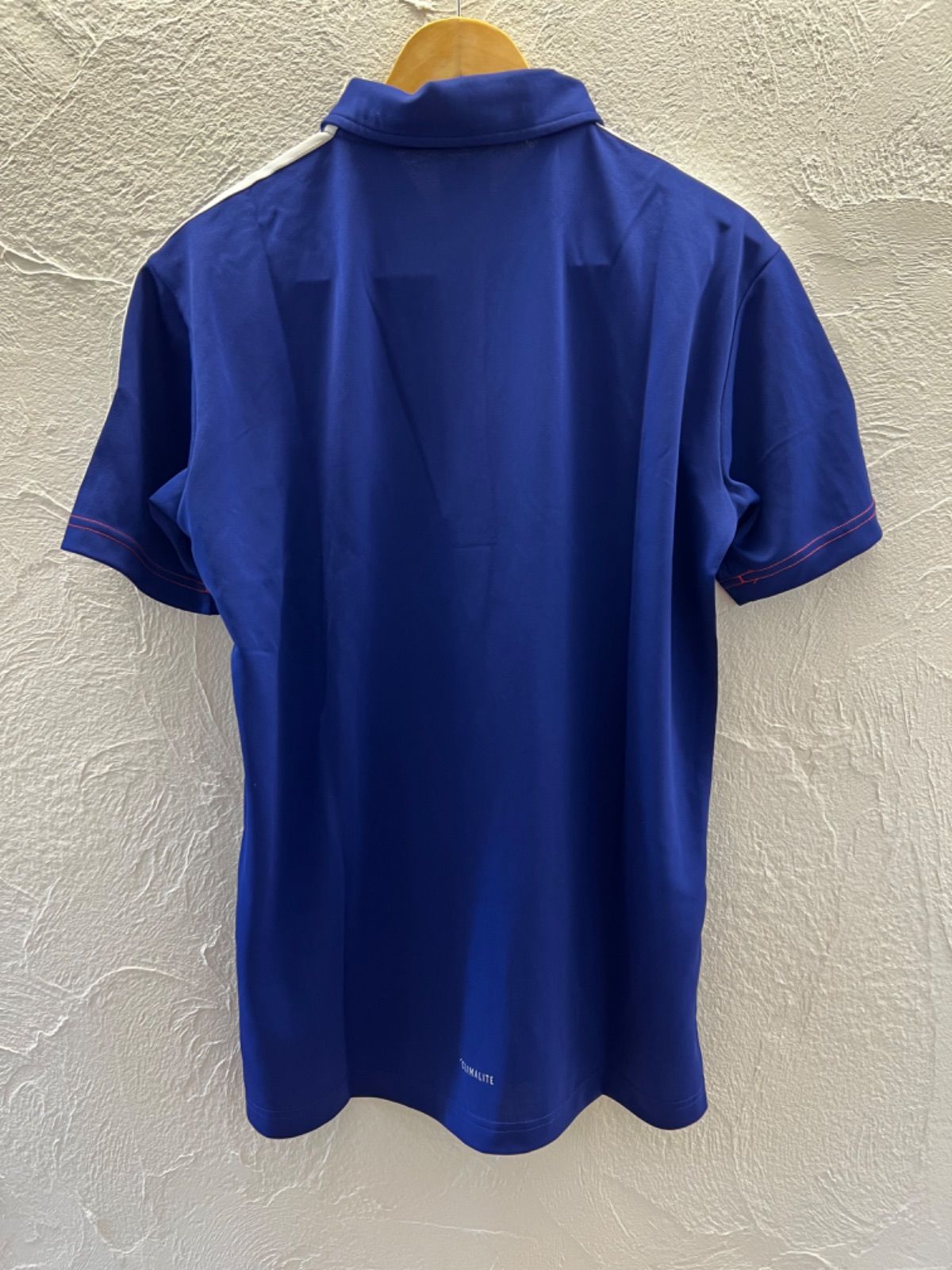 アディダス　JFA指導者　【非売品】Lサイズ　ポロシャツ w^)b adidas 新品 未使用品 JFA ポロシャツ ゲームシャツ ブルー