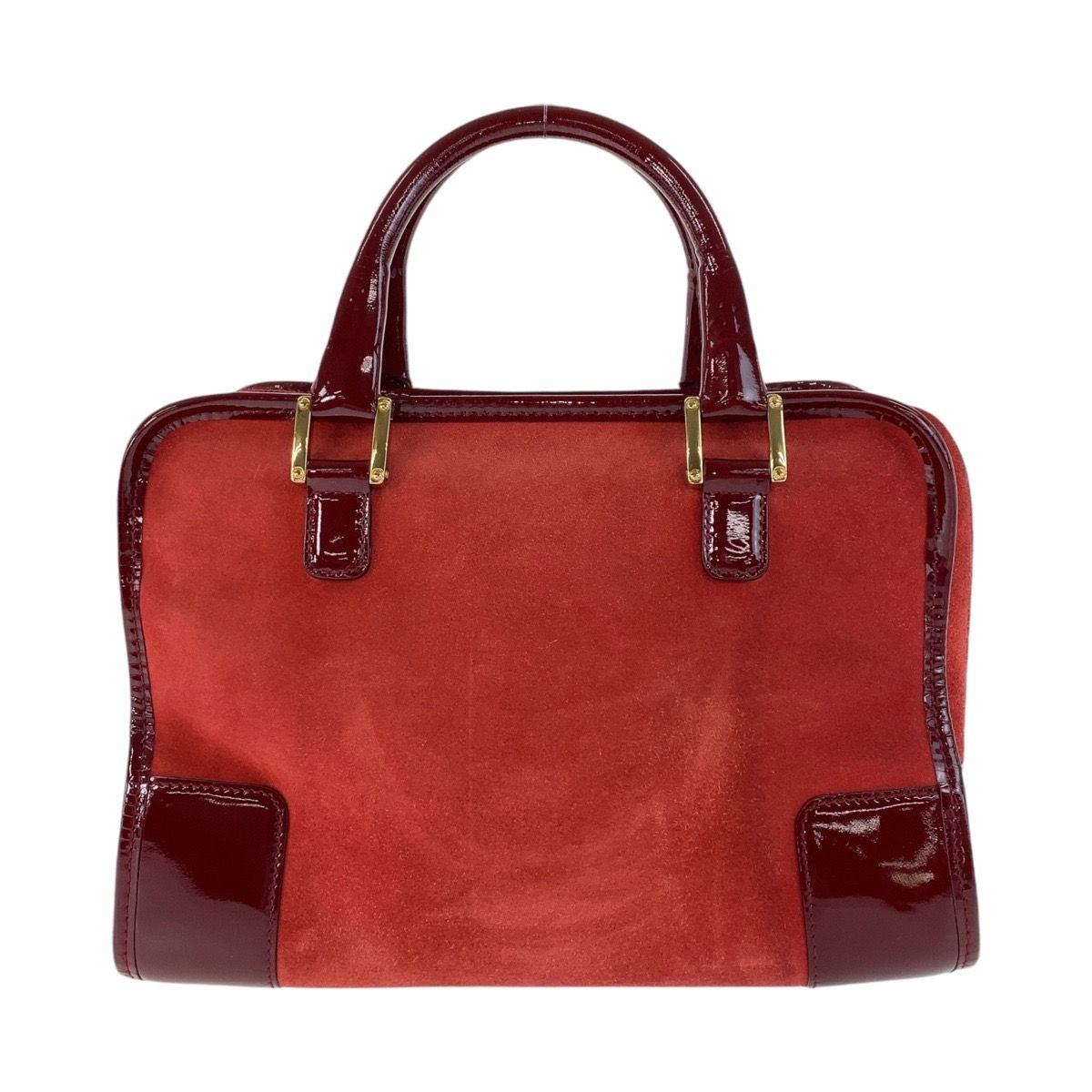 美品 LOEWE ロエベ ヴィンテージ アナグラム アマソナ28 レッド 