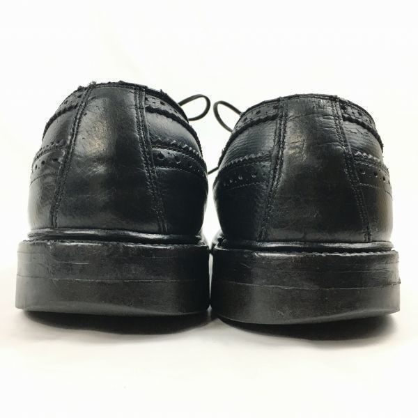 試着交換OK！60s-70s?Vintage 　HANOVER/ハノーバー　ロングウイングチップ〈黒/BLACK/ブラック〉size10B/AA　26.5-27.0-27.5程度/メンズ//men's 菅NO.WZF-153 試着交換OK！60s-70s?Vintage HANOVER/ハノーバー ロングウイング