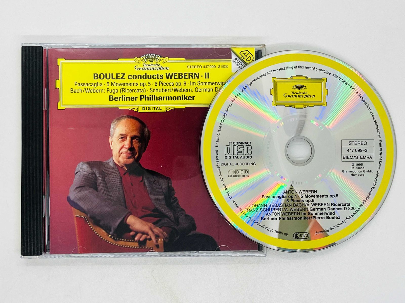 CD 独盤 ブーレーズ・コンダクツ・ヴェーベルン Boulez conducts Webern 2 II / PASSACAGLIA OPP 5 u0026  6 / IM SOMMERWIND U.A. X43