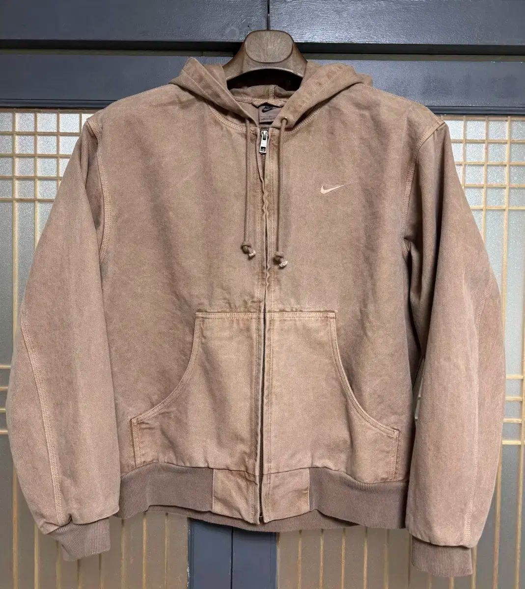 L Nike ナイキ 生活 裏地なし ワークジャケット 麻