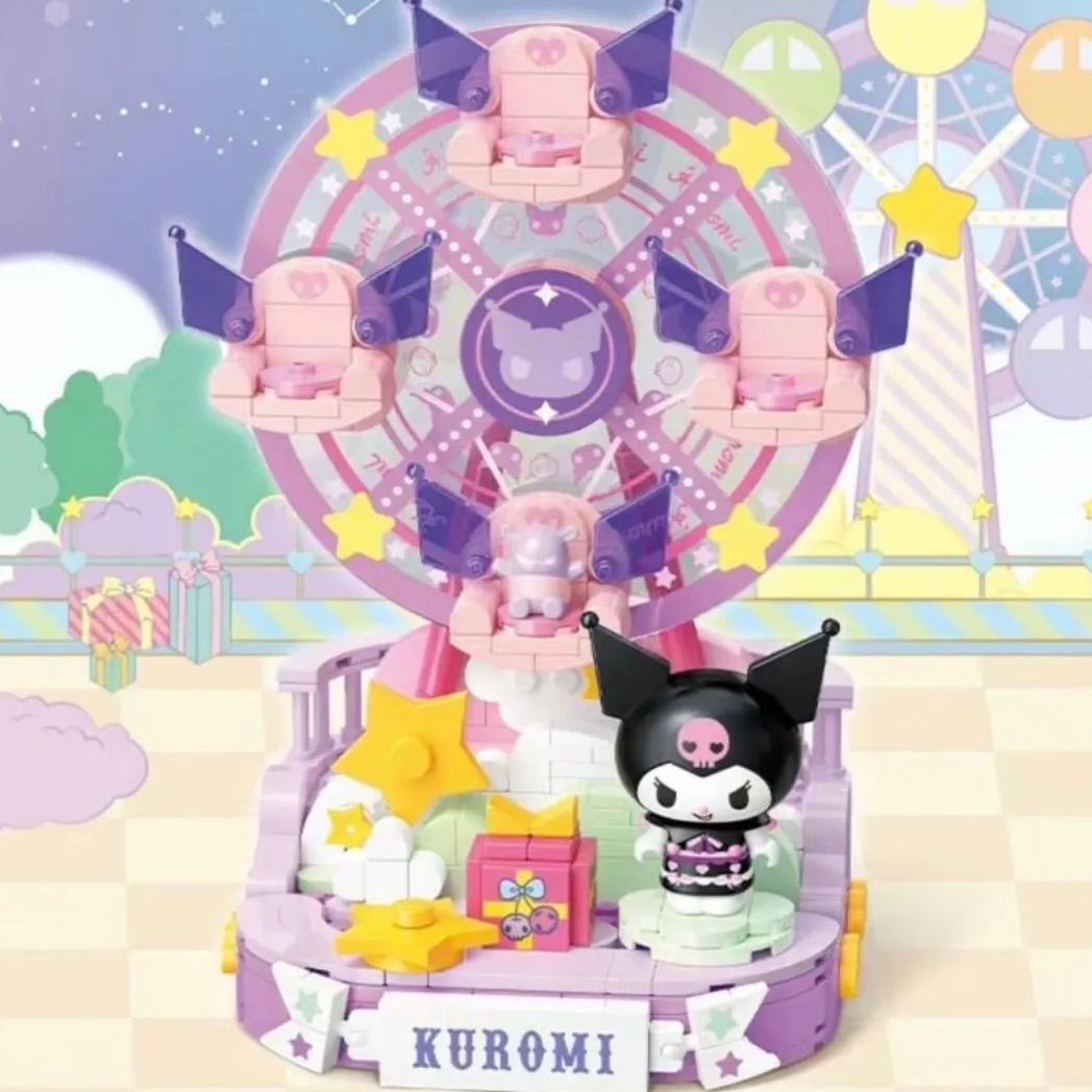 新品 】 海外限定 サンリオ フィギュア ブロック 玩具 遊園地