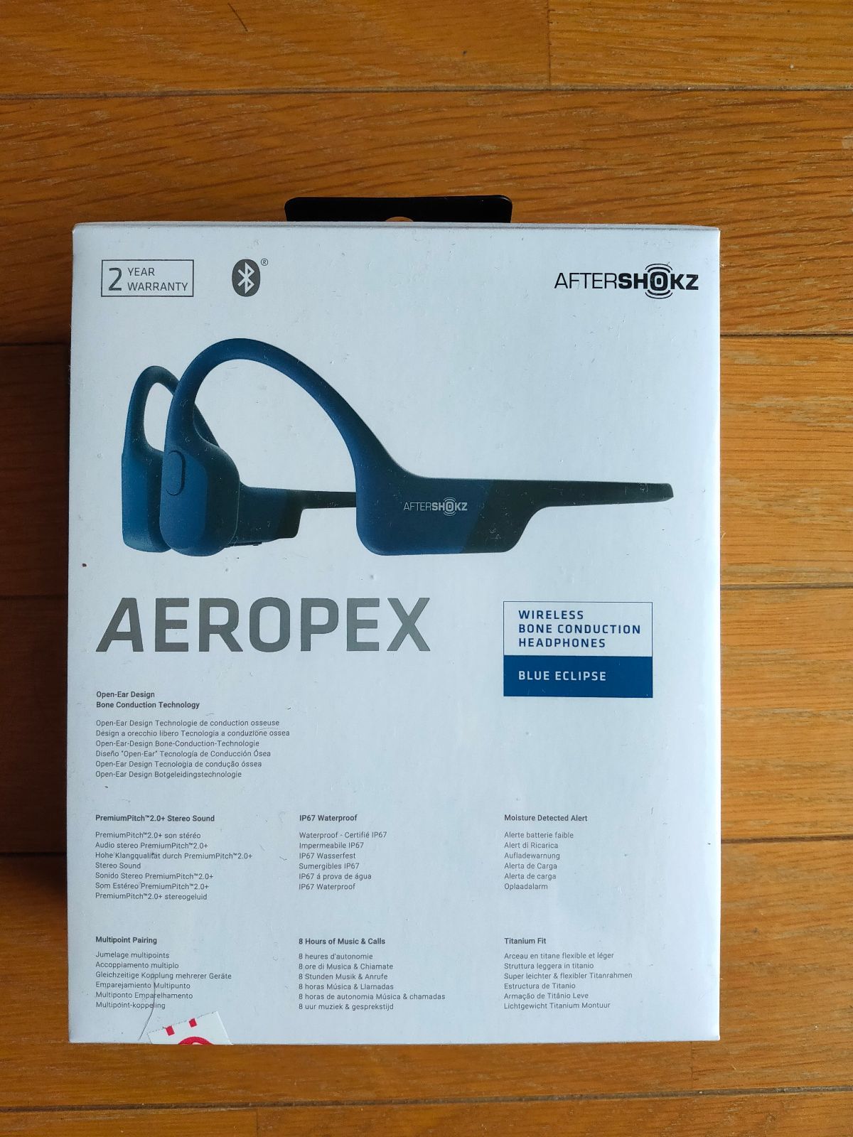 AfterShokz Aeropex 骨伝導イヤホン bluetooth 青 - メルカリ