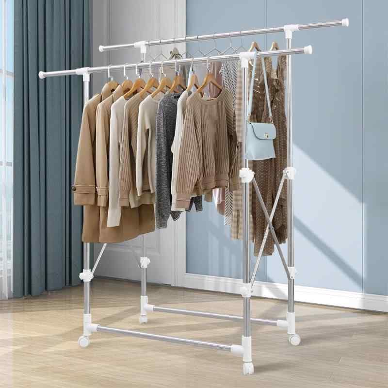 Vinteky ハンガーラック 頑丈パイプハンガーラック 幅90~150cm 縦横伸縮 高さ82.5~145cm 調節 大容量 洋服ラック 耐荷重120kg 組み立て簡単 衣類収納 省スペース 折
