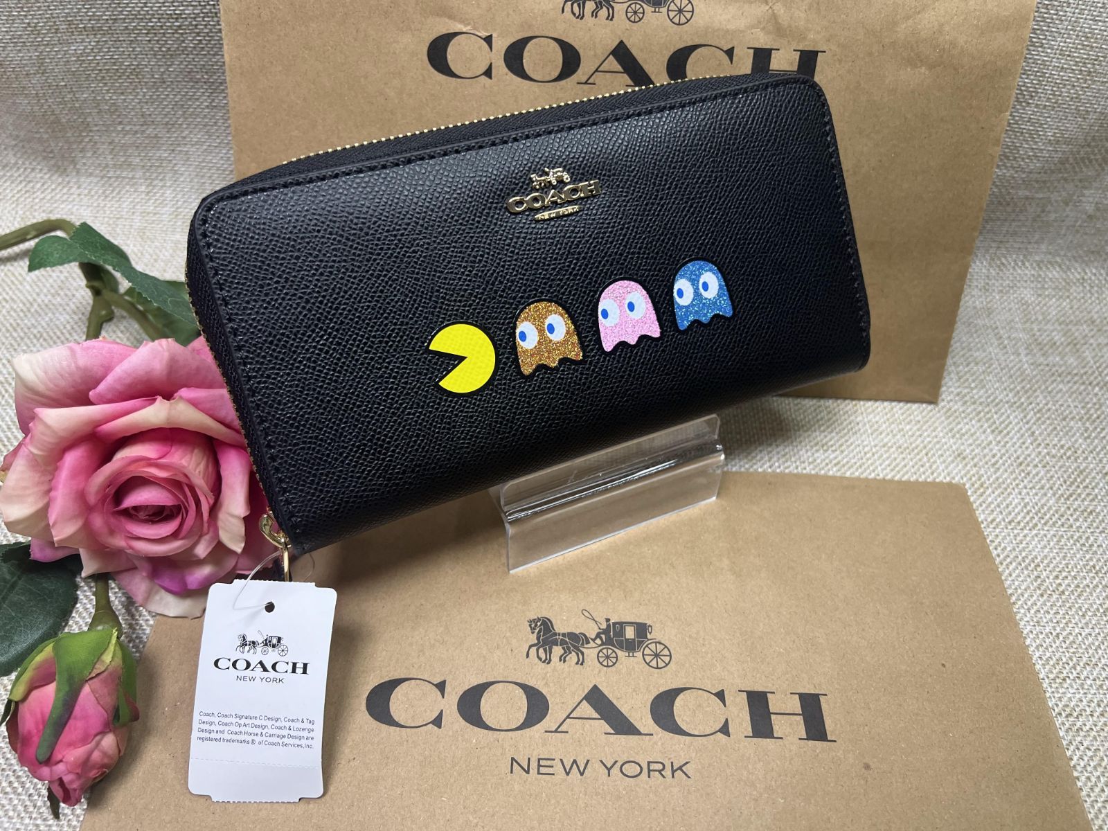 コーチ COACH 財布 長財布 アコーディオン ジップアラウンド