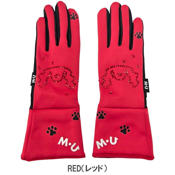 MU SPORTS MUスポーツ 703R6828 レディース フリースグローブ 両手組 防寒 冬用 Meluエレガントファー ネコポス LLC-HASEGAWATOSO_COM
