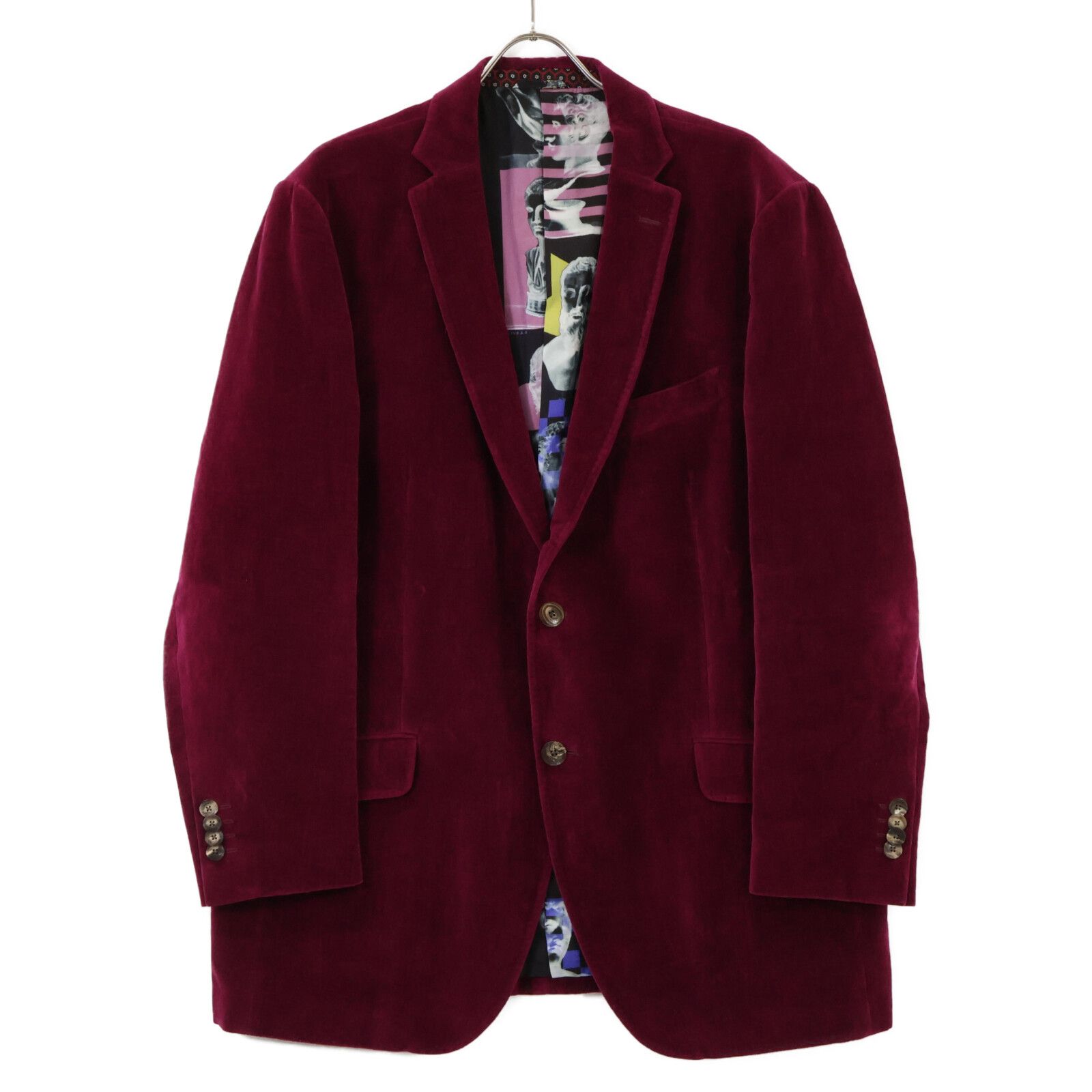 ★ETRO★エトロ ベルベット ジャケット ETRO ペイズリーベルベットジャケット | レッド | FARFETCH JP