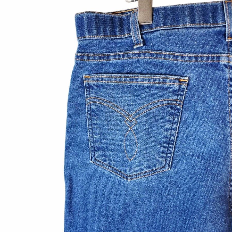 LEVI'S ヴィンテージデニムパンツ ダークブルー 90sUSA製リーバイスLevi'sデニムパンツ青ブルーオレンジタブvintage