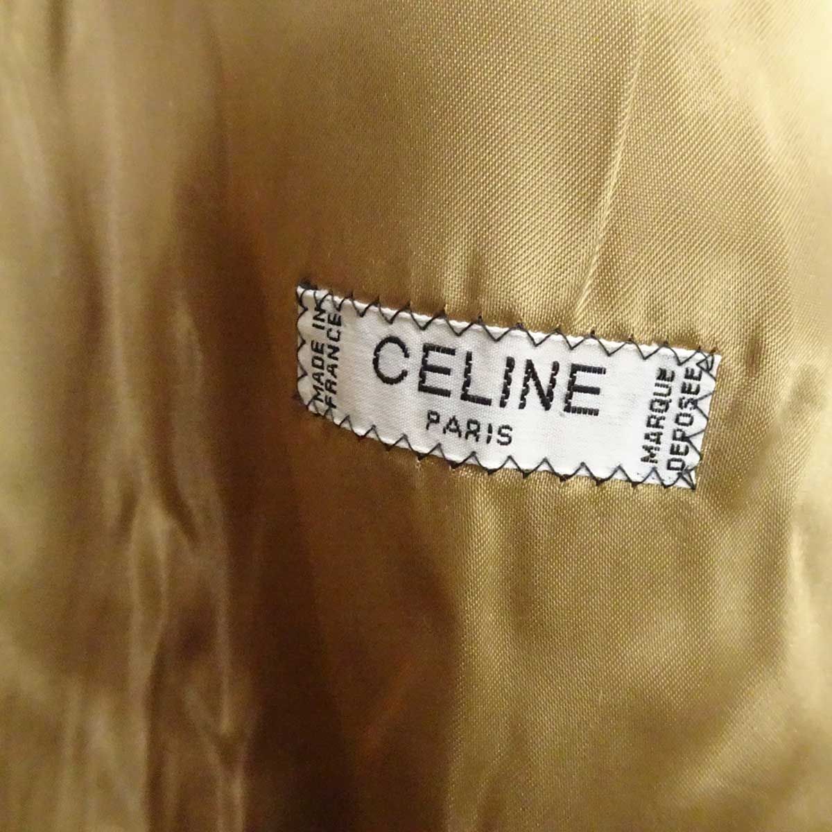 セリーヌ カシミヤ混 チェスターコート TRIESTE 52 キャメル メンズ