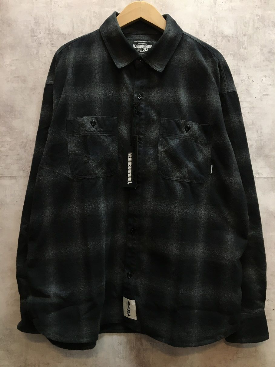 NEIGHBORHOOD × WIND AND SEA NH WDS OMBRE CHECK SHIRT LS