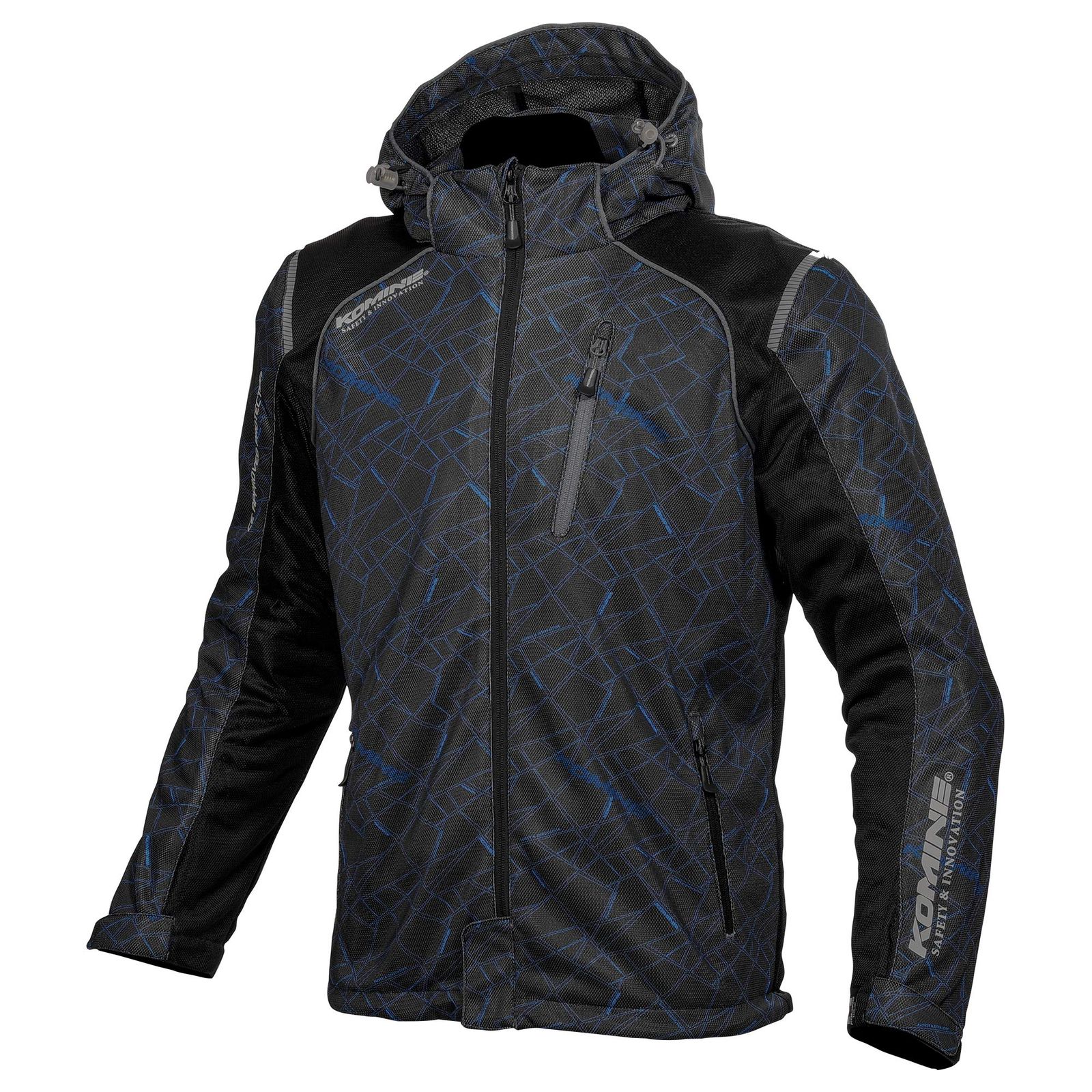 コミネ(KOMINE) バイク用 プロテクトフルメッシュパーカ Crush Blue/Blac WL JK-135 1212 春夏向け CE規格レベル2 メッシュ素材 プロテクター [Crush Blue/Black] [WL]